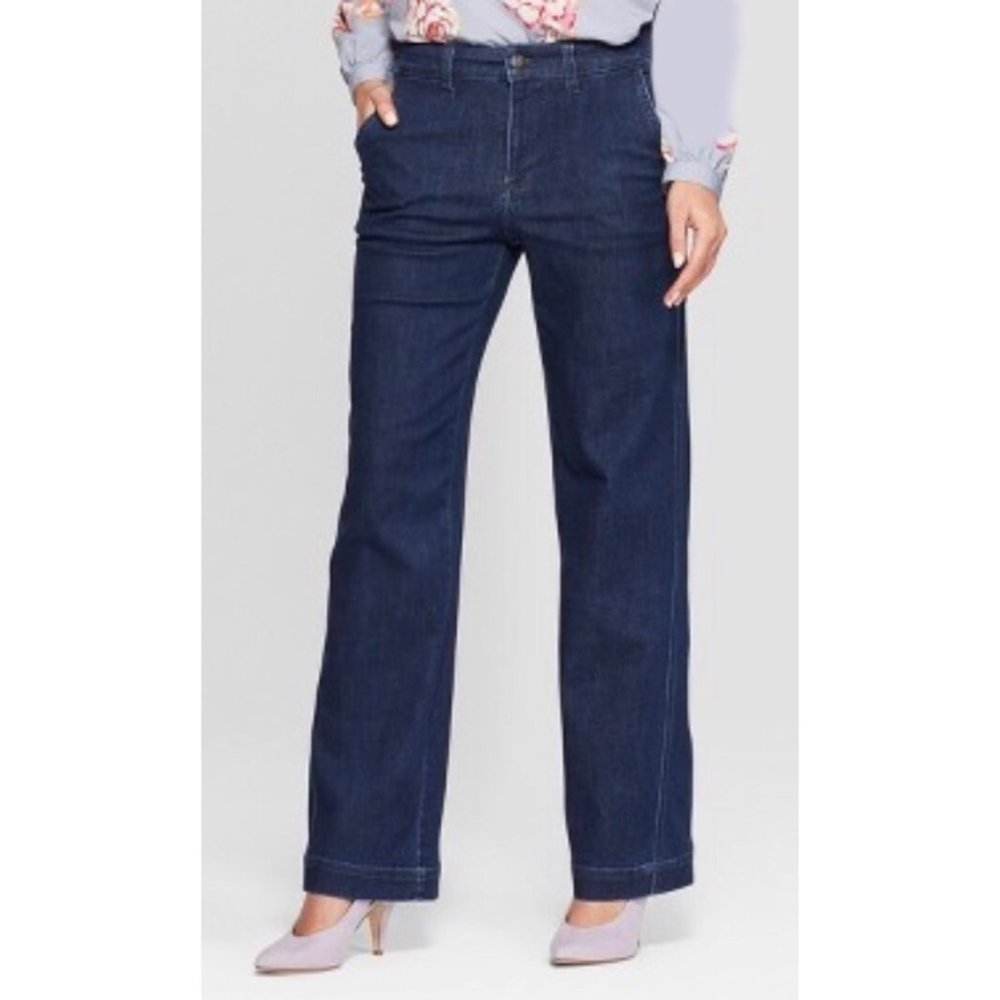 A New Day Wide Leg Jeans Stretch in Medium Wash